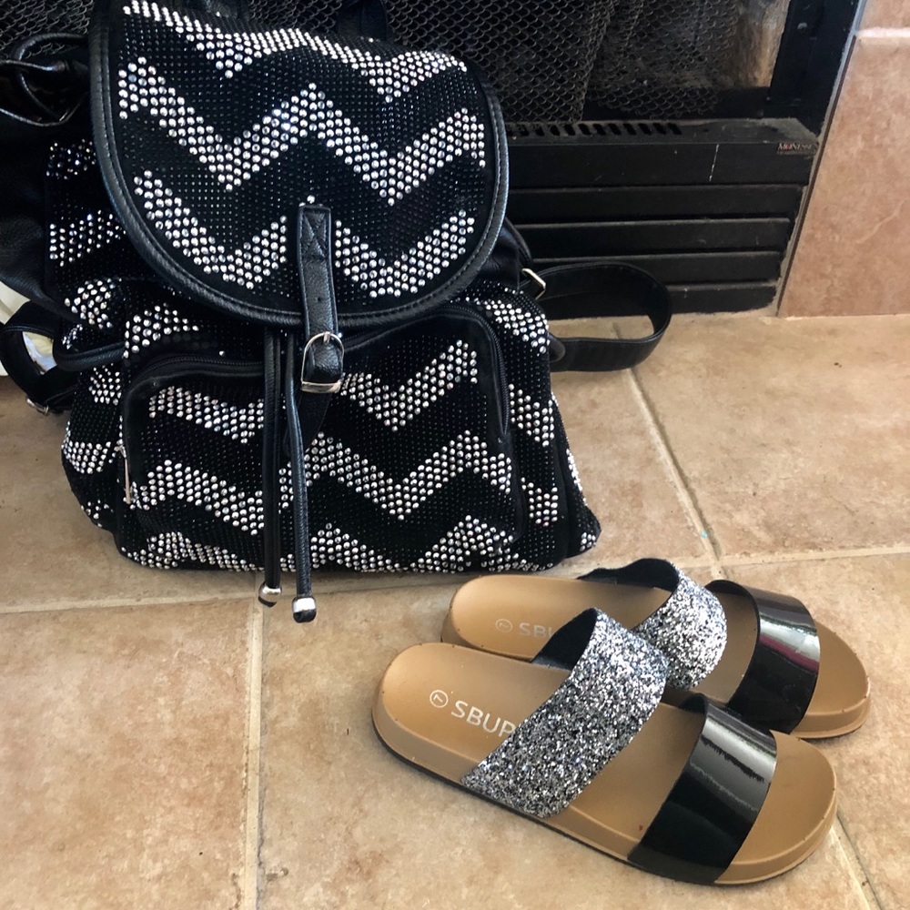 Bling purse and shoes